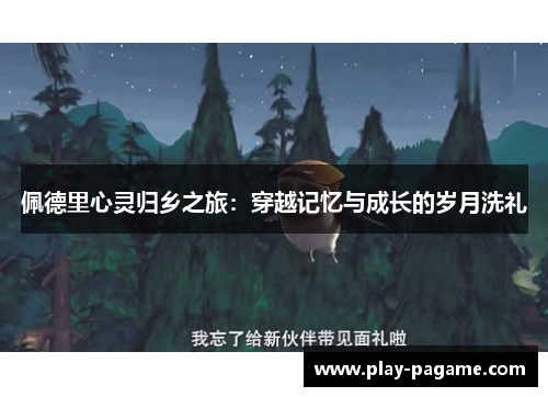 佩德里心灵归乡之旅：穿越记忆与成长的岁月洗礼